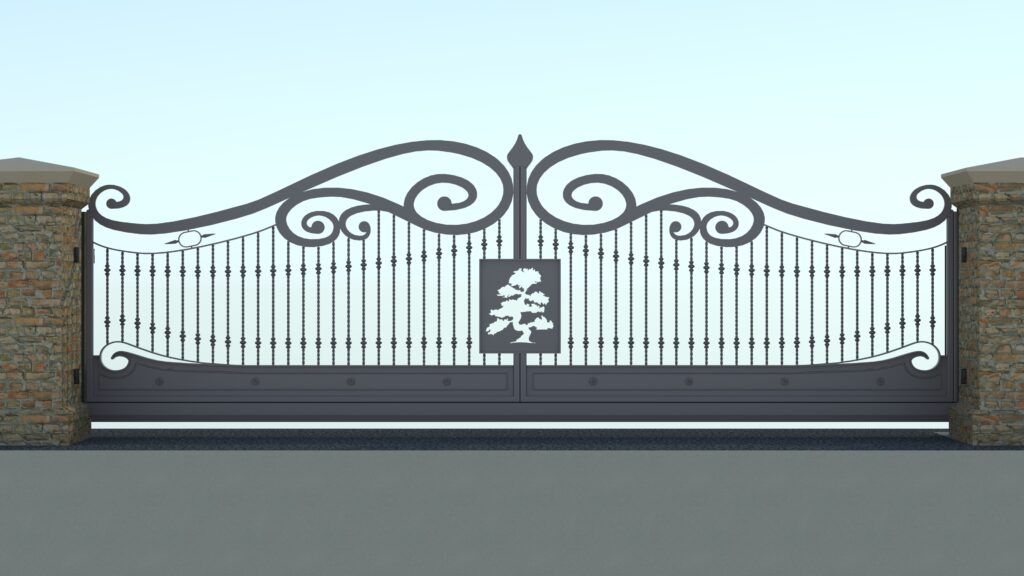 Rendering of automatic decorative gates